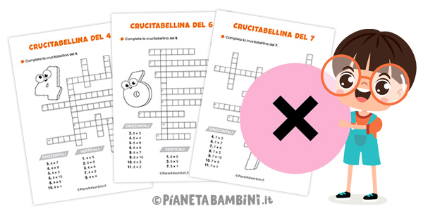 Crucitabelline da stampare per la classe seconda