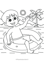 Disegno sul mare da colorare per bambini nr. 52