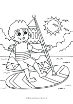 Disegno sul mare da colorare per bambini nr. 57