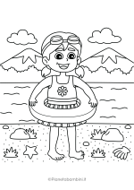 Disegno sul mare da colorare per bambini nr. 59