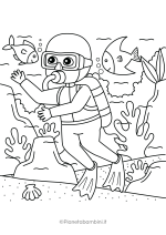 Disegno sul mare da colorare per bambini nr. 63
