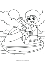 Disegno sul mare da colorare per bambini nr. 65
