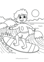 Disegno sul mare da colorare per bambini nr. 66