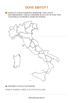 Scheda didattica su dove vivo per stranieri e BES nr. 1