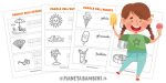Schede sulle parole dell'estate da stampare e completare