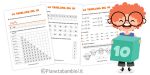 Schede didattiche sulla tabellina del 10 per la classe seconda della Scuola Primaria