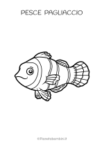 Pesce pagliaccio da stampare e colorare