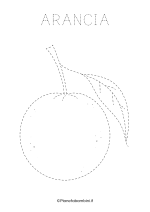 Scheda di pregrafismo sull'arancia da stampare