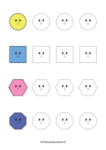 Scheda di pregrafismo delle figure geoemetriche nr. 1
