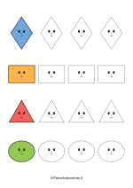 Scheda di pregrafismo delle figure geoemetriche nr. 2