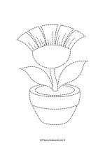 Scheda di pregrafismo - fiore nr. 2