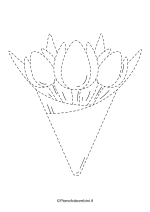 Scheda di pregrafismo - fiore nr. 4