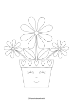 Scheda di pregrafismo - fiore nr. 5
