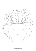 Scheda di pregrafismo - fiore nr. 6