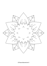 Scheda di pregrafismo - fiore nr. 9