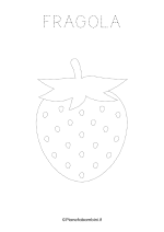 Scheda di pregrafismo sulla fragola da stampare