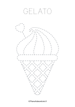 Scheda di pregrafismo del gelato