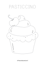Scheda di pregrafismo del pasticcino