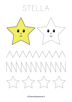 Scheda di pregrafismo della stella