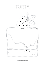 Scheda di pregrafismo della torta