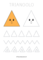 Scheda di pregrafismo del triangolo