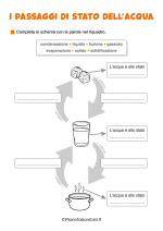 Scheda didattica sui passaggi di stato dell'acqua