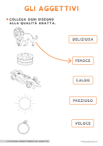 Scheda didattica sugli aggettivi per alunni BES della Scuola Primaria nr. 1