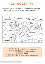 Scheda didattica sugli aggettivi per alunni BES della Scuola Primaria nr. 5