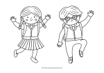 Disegni accoglienza da stampare e colorare 10