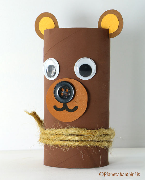 Tutorial orso bruno con rotolo di carta