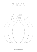 Scheda di pregrafismo sulla zucca