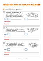Problemi con la moltiplicazione per la classe seconda pag. 5