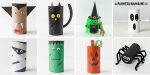 Idee per lavoretti di Halloween con fine rotoli di carta igienica