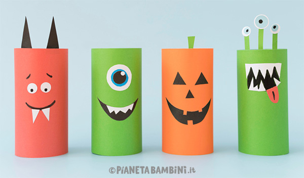 Mostri con rotoli di carta Mostri con rotoli di carta per Halloween