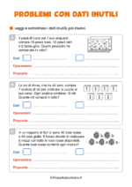 Problemi con dati inutili per la classe seconda pag. 1