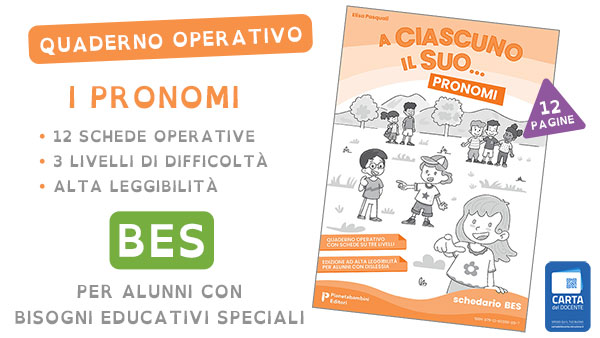 Quaderno operativo dei pronomi per alunni BES Quaderno operativo dei pronomi per alunni BES della Scuola Primaria