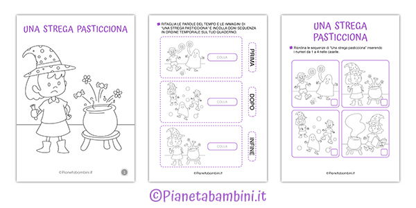 Una strega pasticciona storia in sequenze Una strega pasticciona storia in sequenze di Halloween